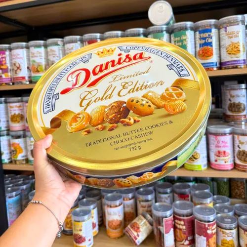 Bánh Danisa Limited Gold Edition 792g - Bánh Quy Bơ Danisa (Kèm Túi)- Hộp Quà Tết