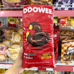 Sỉ bánh Donut Dowee Vị Socola Gói 12 Cái 348g