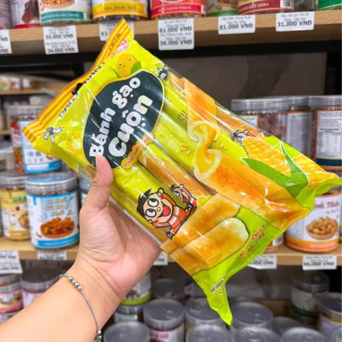 Bánh Gạo Cuộn Vị Bắp Thanh Ngọt 170g (17g x 10 Gói)