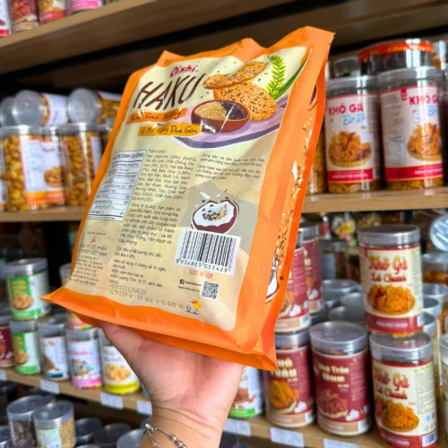 Bánh Gạo Nướng OISHI HAKU Vị Mè Rang Dừa Giòn 138g