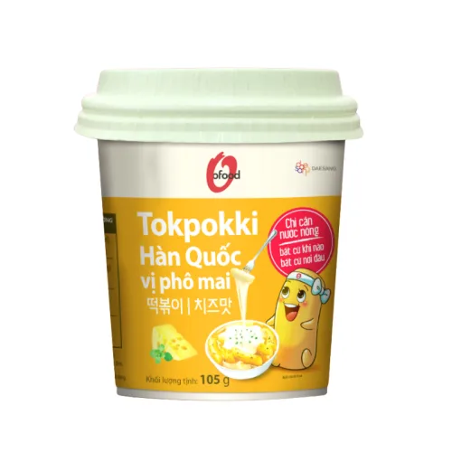 Bánh Gạo Tokpokki Hàn Quốc Vị Phô Mai O'Food Hộp 140g – một lựa chọn đáng tham khảo trong O'Food