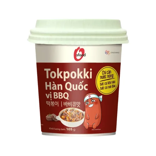 Khám phá Bánh Gạo Tokpokki Hàn Quốc Vị Tương Đen O'Food Hộp 140g thuộc nhóm O'Food