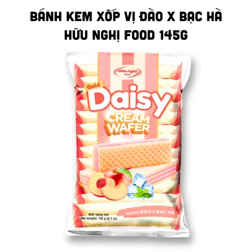 Bánh Kem Xốp Hữu Nghị Daisy Hương Đào & Bạc Hà 145g