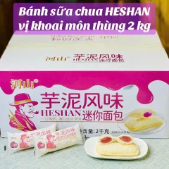 Bánh Mì Sữa Chua HESHAN Vị Khoai Môn - Thùng 2kg