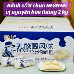 Bánh Mì Sữa Chua HESHAN Vị Nguyên Bản - Thùng 2kg
