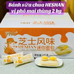 Bánh Mì Sữa Chua HESHAN Vị Phô Mai - Thùng 2kg