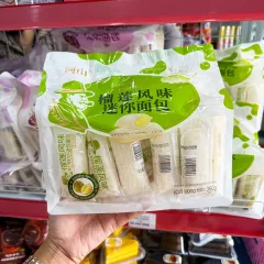 Bánh Mì Sữa Chua Sầu Riêng HESHAN 360g - Bánh Sữa Chua Ông Già Mini (Bịch 12 Gói)