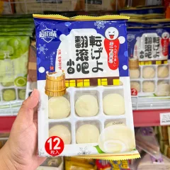 Bảng giá sỉ bánh Mochi Phủ Dừa Yuanqi Wanzi Nhân Kem Lạnh Trái Cây 180g