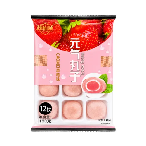 Khám phá Bánh Mochi Phủ Dừa Yuanqi Wanzi Vị Dâu 180g thuộc nhóm Bánh tươi, sandwich, bông lan