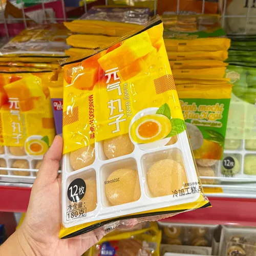 Bánh Mochi Phủ Dừa Yuanqi Wanzi Vị Xoài 180g