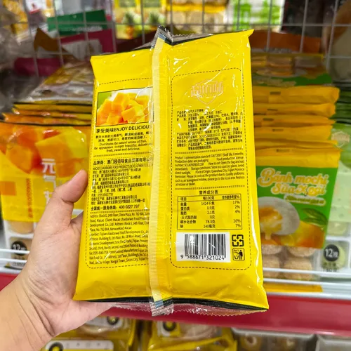 Bánh Mochi Phủ Dừa Yuanqi Wanzi Vị Xoài 180g