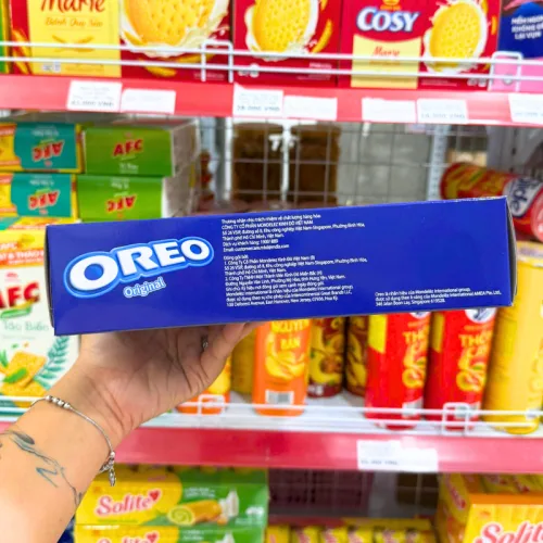 Bánh Oreo Original - Bánh Quy Socola Oreo Vị Vani 270,6g (11 Gói x 24,6g)