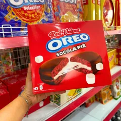 Bánh Oreo Pie Socola Pie Nhung Đỏ - Bánh Kinh Đô Oreo Đỏ 336g (12 Gói x 28g)