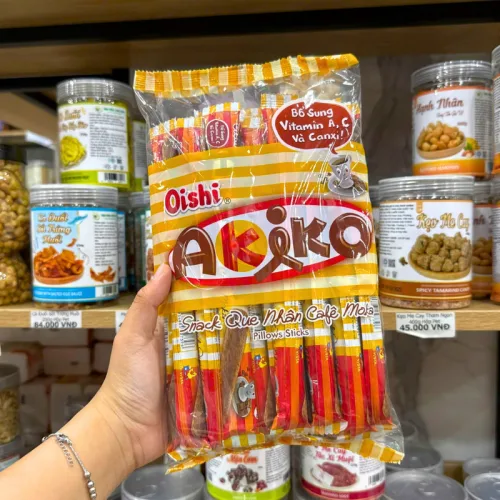 Hình ảnh Bánh Que Kem OISHI AKIKO Nhân Cà Phê 140g - Màu Nâu trong bộ sưu tập OISHI AKIKO