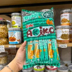 Sỉ bánh Que Kem OISHI AKIKO Nhân Phô Mai 140g - Màu Xanh Rêu
