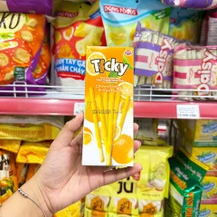 Đánh giá bánh Que Đũa Phủ Yogurt Cam Ticky Uni Firms - Màu Cam