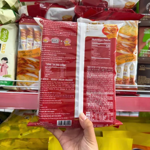 Bánh Quy Nougat Kem Dẻo Kenju Richy 186g