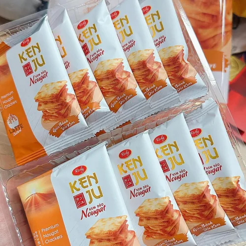 Bánh Quy Nougat Kem Dẻo Kenju Richy 186g