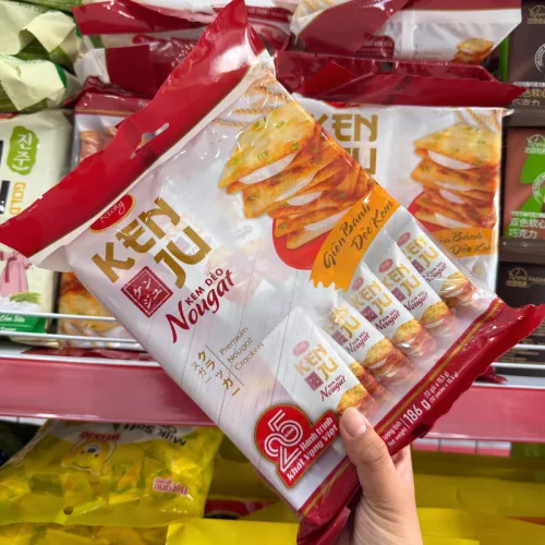 Bánh Quy Nougat Kem Dẻo Kenju Richy 186g