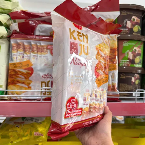 Bánh Quy Nougat Kem Dẻo Kenju Richy 186g