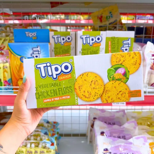 Bánh Quy Tipo Vị Rau Củ Chà Bông 132g - Bánh Cracker Giàu Chất Xơ