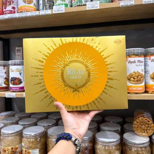 Bánh Quy RITAZ GOLD Mặt Trời Thập Cẩm 210g - Hộp Giấy 2 Màu Đỏ/ Vàng