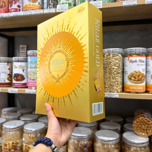 Bánh Quy RITAZ GOLD Mặt Trời Thập Cẩm 210g - Hộp Giấy 2 Màu Đỏ/ Vàng
