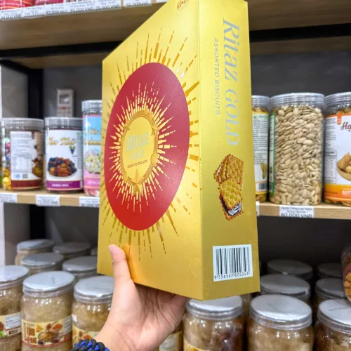 Bánh Quy RITAZ GOLD Mặt Trời Thập Cẩm 210g - Hộp Giấy 2 Màu Đỏ/ Vàng