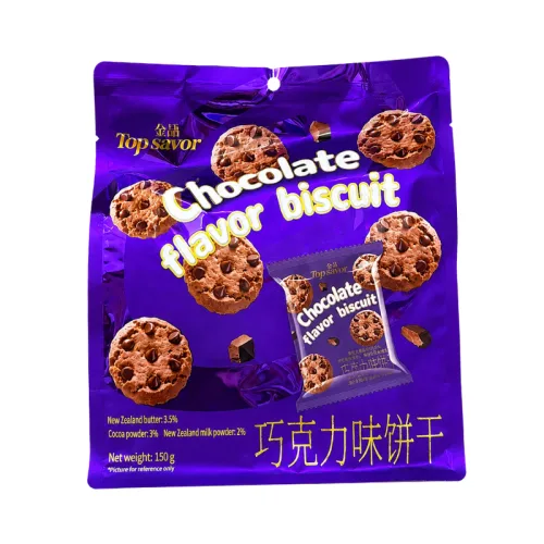 Bánh Quy Socola Chip Topsavor 150g - Bịch Màu Tím