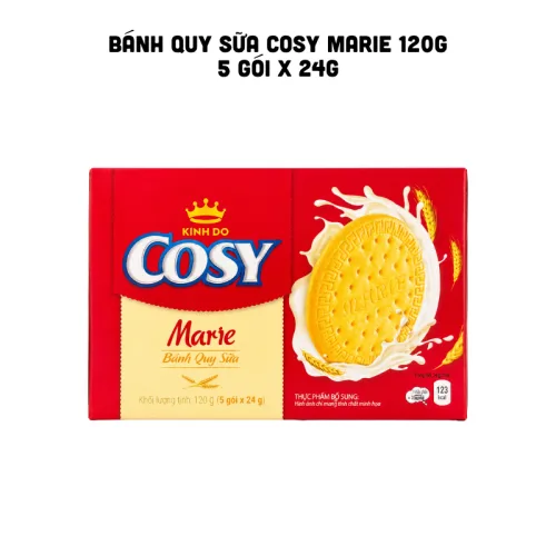 Bánh Quy Sữa Cosy Marie - Bánh Kinh Đô - Bánh Cosy 120g (5 Gói x 24g)