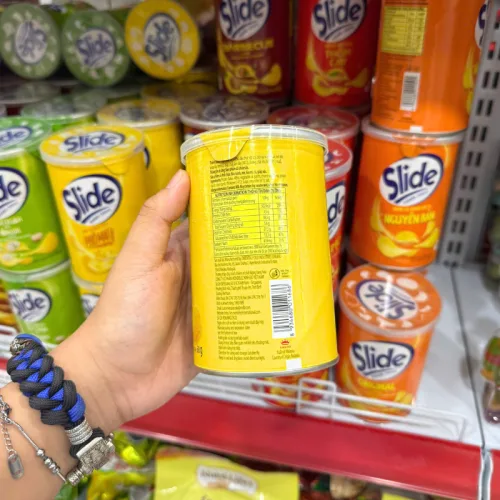Bánh Snack Khoai Tây Lát Slide Nhiều Vị - Bánh Slide Khoai Tây 60Gr (Hộp Mini)
