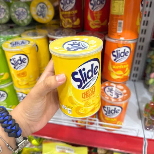 Bánh Snack Khoai Tây Lát Slide Nhiều Vị - Bánh Slide Khoai Tây 60Gr (Hộp Mini)