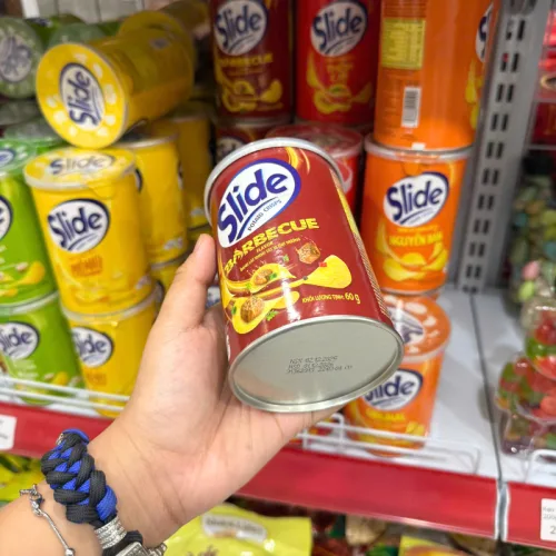 Bánh Snack Khoai Tây Lát Slide Nhiều Vị - Bánh Slide Khoai Tây 60Gr (Hộp Mini)