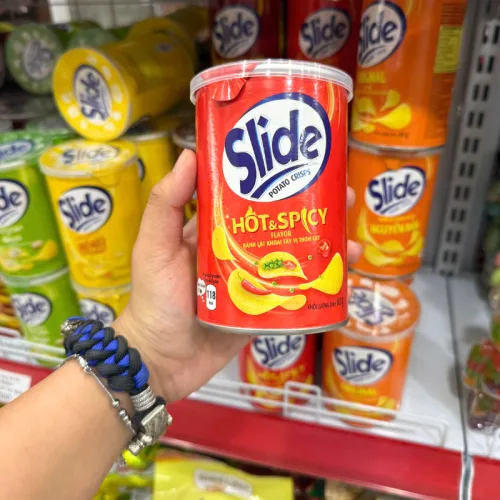 Bánh Snack Khoai Tây Lát Slide Nhiều Vị - Bánh Slide Khoai Tây 60Gr (Hộp Mini)