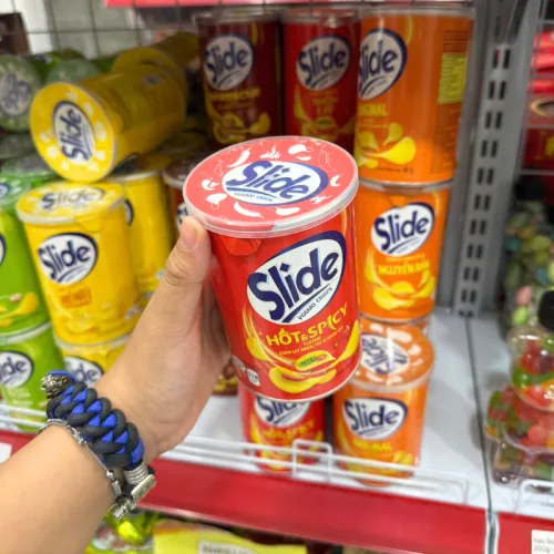 Bánh Snack Khoai Tây Lát Slide Nhiều Vị - Bánh Slide Khoai Tây 60Gr (Hộp Mini)