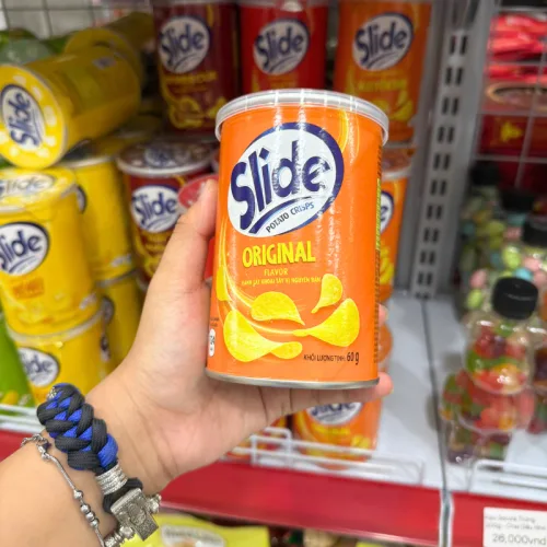 Bánh Snack Khoai Tây Lát Slide Nhiều Vị - Bánh Slide Khoai Tây 60Gr (Hộp Mini)