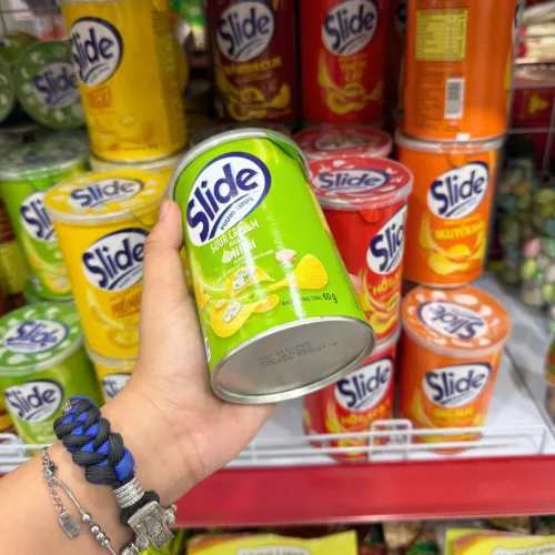Bánh Snack Khoai Tây Lát Slide Nhiều Vị - Bánh Slide Khoai Tây 60Gr (Hộp Mini)