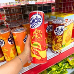 Đánh giá bánh Snack Khoai Tây Lát Slide Thơm Cay - Bánh Slide Khoai Tây Màu Đỏ 145Gr (Hộp To)
