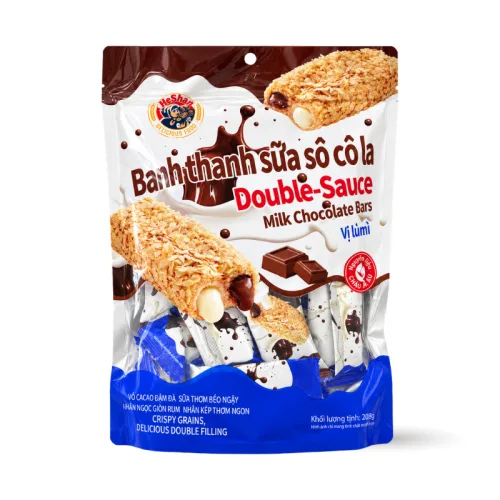 Bánh Thanh Sữa Heshan Socola Double-Sauce Vị Lúa Mì 280g