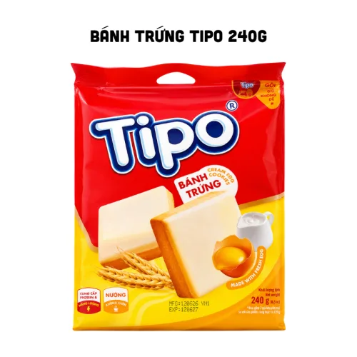 Bánh Tipo Trứng Nướng Vị Sữa 240g