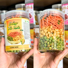 Bắp Tá Lả (Đậu Hà Lan, Snack Thập Cẩm, Bắp Tỏi Ớt ) 300g - Hộp Pet