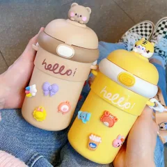 Bình thủy tinh giữ nhiệt Hello dung tích 400ml