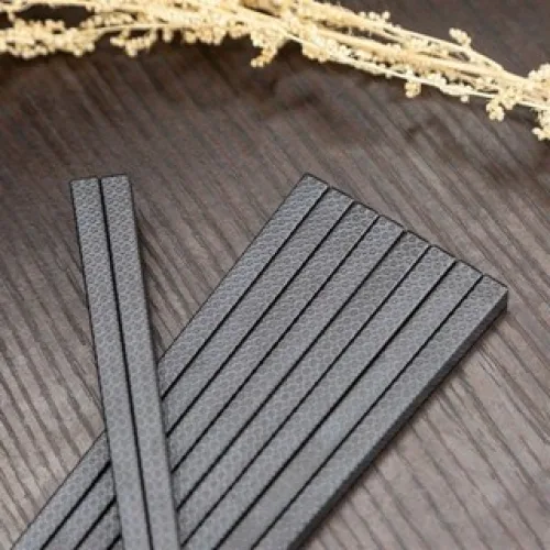 Sỉ bộ 10 Đôi Đũa Đen  Kháng Khuẩn Hoạ Tiết Anh Đào 24cm