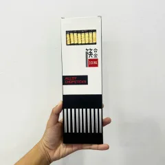 Bộ 10 Đôi Đũa Mạ Vàng Chống Trượt 24cm