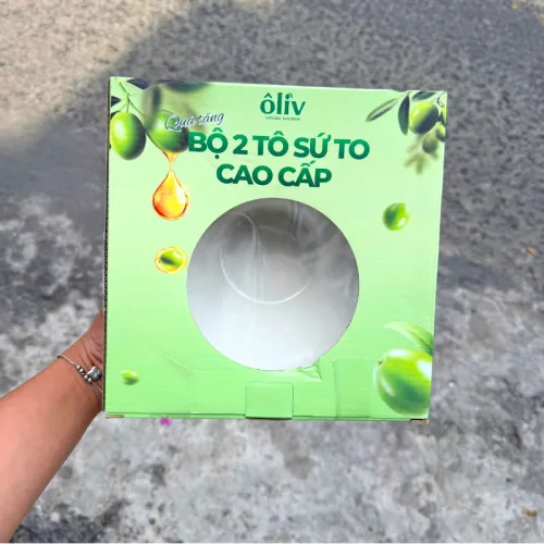 Bộ 2 Tô Sứ To Cao Cấp Purite & Olive