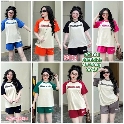 Bộ đùi cotton  Miracucloud phom dưới 58kg
