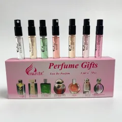 Bộ Dùng Thử Nước Hoa Charme 7 Mẫu Màu Hồng (4 Mùi Nam & 3 Mùi Nữ) Dung Tích 3ml/Chai
