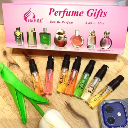 Phân phối bộ Dùng Thử Nước Hoa Charme Màu Hồng 7 Mẫu (4 Mùi Nam &amp; 3 Mùi Nữ) Dung Tích 3ml/Chai