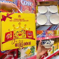 Bộ Quà Tặng 4 Chén Sứ - Bộ Chén Kinh Đô