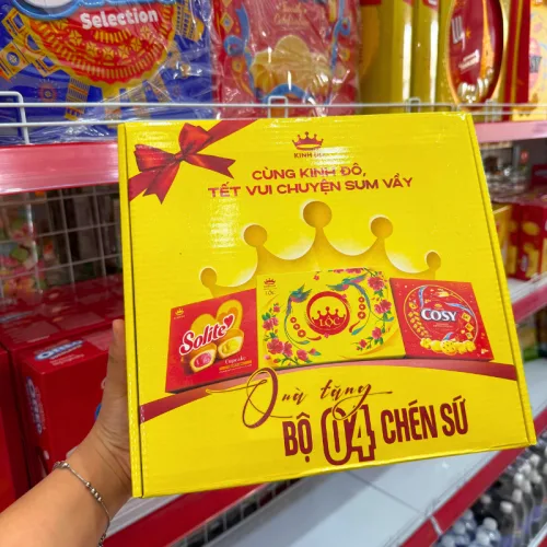 Bộ Quà Tặng 4 Chén Sứ - Bộ Chén Kinh Đô